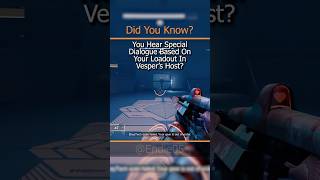 Did You Know  Hidden Vesper Dialogue destiny2 destinylore gaming lore didyouknow [upl. by Areit]