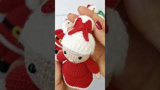 Enfeites para árvore de Natal amigurumi amigurumipassoapasso christmas [upl. by Clorinde]