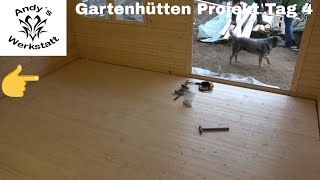 Gartenhütten Projekt Teil 5  Fußboden  Tag 4 [upl. by Chill536]