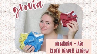 GroVia Cloth Diaper Review  Newborn AiO [upl. by De Witt]