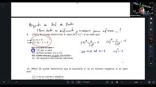 17 de Abr M2 Potencias y Raíces preguntas de Suficiencia de Datos [upl. by Rivy]