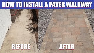 How to Install a Paver Walkway [upl. by Zeeba]