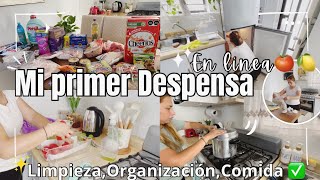 Primer Despensa en Línea🍋Limpieza Refri y Organizando la Despensa limpieza cocina compras hogar [upl. by Mandelbaum]