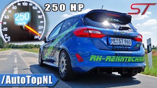 250HP FORD FIESTA ST MK3 250kmh ACCELERATION amp TOP SPEED by AutoTopNL [upl. by Dyraj]