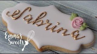 How to Make Royal Icing Leaves by Emmas Sweets [upl. by Matusow]