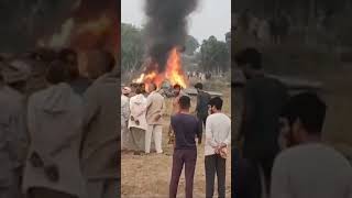 Indian airforce plane crash in Agra [upl. by Stoddart]