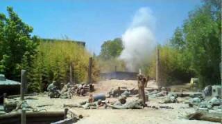 Live battle reenactment at Fredericksburg Texas [upl. by Ahsahtan]