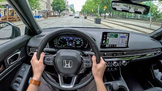 2025 Honda Civic Hybrid  POV First Drive Binaural Audio [upl. by Nnaeed]