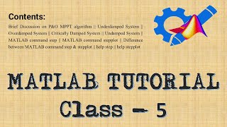 MATLAB TUTORIAL Class 5 Beginner to Advanced Level [upl. by Mastrianni72]