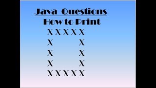 Java Question on Print Pattern using For loops [upl. by Ury733]