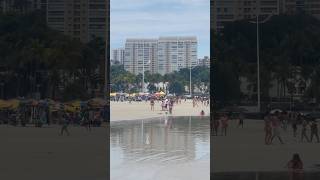 Walk Beach Brazil 4k beach tourism beachwalk São Paulo Gja [upl. by Paapanen]