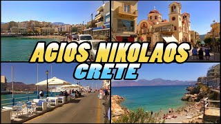 AGIOS NIKOLAOS  Crete Greece 4k [upl. by Firooc]