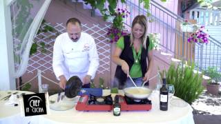 Chef in Cucina  Risotto seppie e piselli [upl. by Coltun]