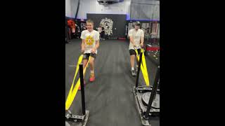 Backwards Sled Sprints for Multi Sport Athletes [upl. by Amekahs]