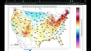 June 19 2024 Frost  Poleward Temperature Contrast  Shifting Ridge  Storm Risk  Flash Drought [upl. by Anahsal15]