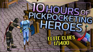 Pickpocketing Heroes 10000 Times For Elite Clues [upl. by Gautious]