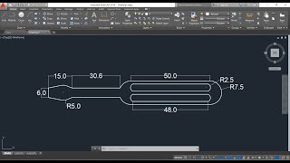 AutoCAD Tutorial  How to Make Screw Driver [upl. by Erusaert673]