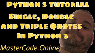 How To Use Single Double and Triple Quotes In Python 3 [upl. by Yesnil]