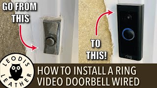 How to Install Ring Video Doorbell Wired Easy  NEW HOUSE EP 5 [upl. by Ettennaj]