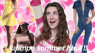 KÆMPE SOMMER UNBOXING HAUL  TRYON  PullampBear Bershka Pacsun  flere [upl. by Aicilaana]