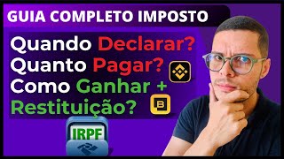 GUIA IMPOSTO de RENDA 2025 PASSO a PASSO  COMO FUNCIONA  QUEM PRECISA DECLARAR  CRIPTOMOEDAS [upl. by Glori]