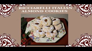 Ricciarelli  Italian Almond Cookies [upl. by Bourne]