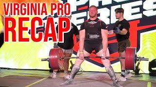 David Woolson  Virginia Pro Recap and American Record Deadlift [upl. by Fransisco]