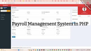 Payroll Management System in PHP MySQL with Source Code  Zola gaming [upl. by Nived967]