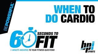 When to do cardio  60 Seconds to Fit with James Grage [upl. by Strader]