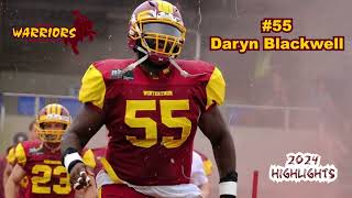 Daryn Blackwell 2024 Football Highlights [upl. by Vivyanne849]