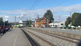 NSB❤️‍🔥❤️‍🔥 Di3 602  Di3 642  Di3 616 to Hamar passes Brumunddal on 2192024 NJM train [upl. by Aipmylo]