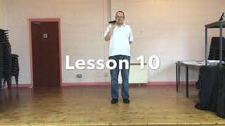 ABSOLUTE BEGINNER LINE DANCE LESSON 10  Run Back to Me [upl. by Alleoj314]