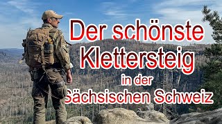 Der beste Klettersteig in der sächsischen Schweiz mit Route [upl. by Kauslick595]