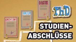 Studienabschlüsse  Studieren so gehts [upl. by Yelah]