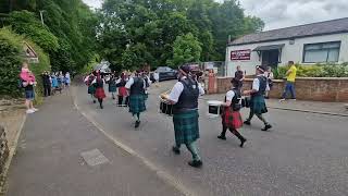 Balaklava Pipes And Drums supported by Alloa Bowmar Cambusbarron 220624 [upl. by Asilana641]