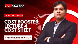 COST BOOSTER LECTURE 4 COST SHEET amp UNIT COSTING [upl. by Nairbo101]