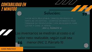 CASO PRÁCTICO  MÉTODO DEL MINORISTA  NIC 2 INVENTARIOS [upl. by Bald]