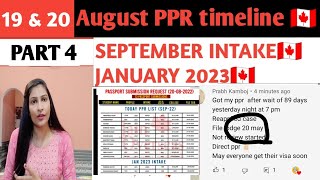 20 August PPR request timelinetodays ppr request timeline canadalets fly mannupart 4 [upl. by Mini48]