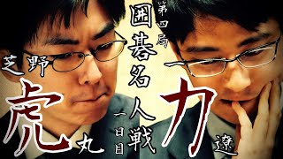 【対局中継】芝野虎丸名人ー一力遼棋聖【第49期囲碁名人戦第4局1日目】 [upl. by Ellenej]