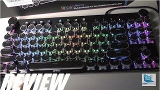 REVIEW STOGA MKII Typewriter Style Mechanical Keyboard RGB [upl. by Iden225]