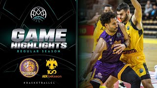 Hapoel Holon v AEK BETSSON BC  Gameday 2  Highlights  BasketballCL 202324 [upl. by Sholom210]