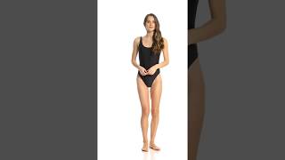 Volcom Simply Solid One Piece Swimsuit  SwimOutletcom [upl. by Erdnad]