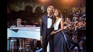 Zara and Andrea Bocelli  Con te partirò Celebrity Fight Night Rai 1 [upl. by Winne884]