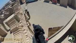 Airsoft War HD PolarStar M249 SAW amp EF HK416C [upl. by Bough230]