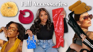 NEW IN FALL ACCESSORIES HAUL  Boots Sunglasses Jewelry amp Bags [upl. by Tatia426]