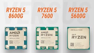 Ryzen 5 8600G vs Ryzen 5 7600 vs Ryzen 5 5600G w RTX 4090 Test in 7 games  Test Radeon 760M [upl. by Latvina637]