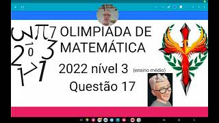 Olimpíada de matemática 2022 nível 3questão 14Os nove pontos da figura estão igualmente espaçados [upl. by Ynetruoc]