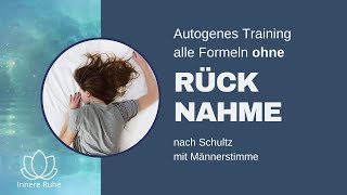 Einschlafen mit dem Autogenen Training mit sanfter Hintergrundmusik und Männerstimme ohne Rücknahme [upl. by Ivo]