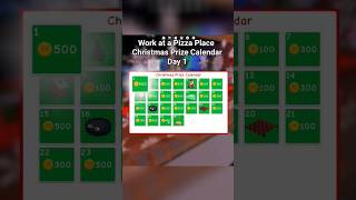 Work at a Pizza Place Christmas Prize Calendar Day 1 shorts roblox workatapizzaplace christmas [upl. by Iralam]