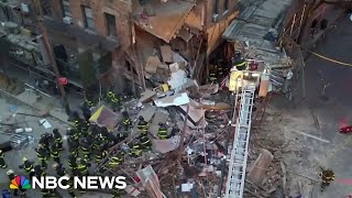 New footage shows the moment a New York building collapses [upl. by Tempa]